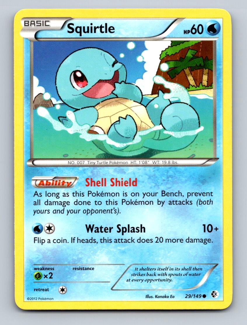 Pokemon TCG Squirtle Common Boundaries Crossed 29/149
