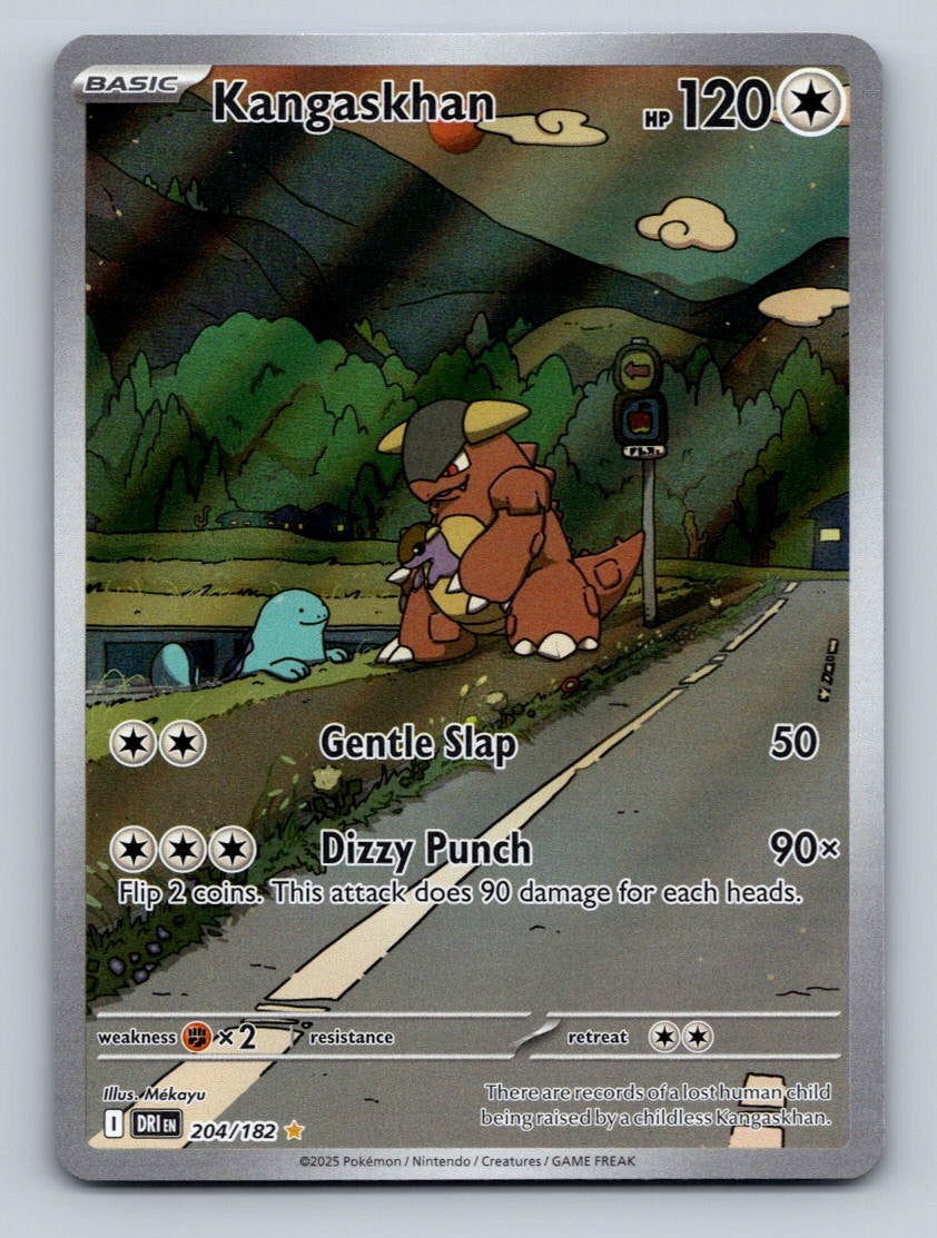Pokemon TCG Kangaskhan Holo Illustration Rare SV10: Destined Rivals 204/182