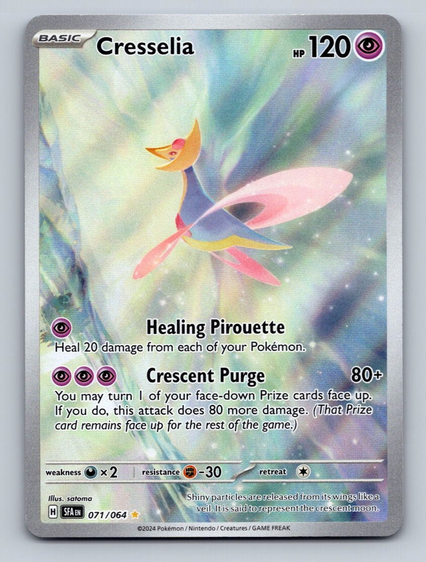 Pokemon TCG Cresselia Holo Illustration Rare SV: Shrouded Fable 071/064