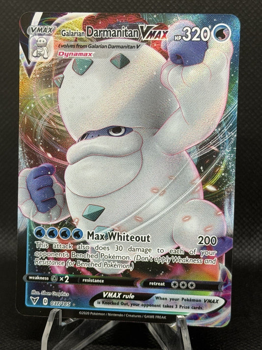 2020 Pokemon TCG Galarian Darmanitan VMAX 037/185 Vivid Voltage Ultra Rare