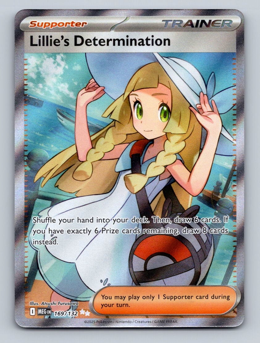 Pokemon TCG Lillie's Determination Holo Ultra Rare ME01: Mega Evolution 169/132