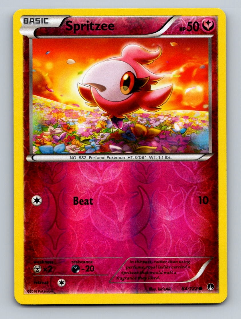 Pokemon TCG Spritzee Reverse Holo Common XY - BREAKpoint 84/122