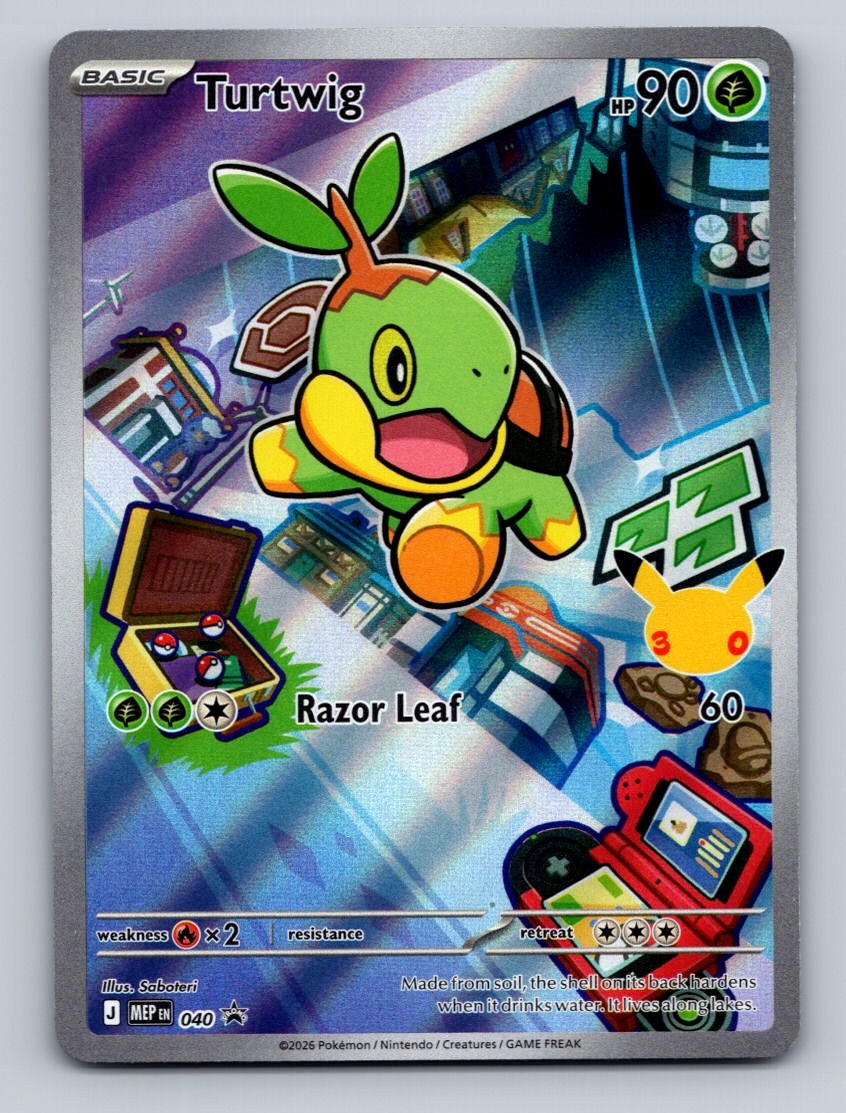 Pokemon TCG Turtwig Holo Promo ME: Mega Evolution Promo 040