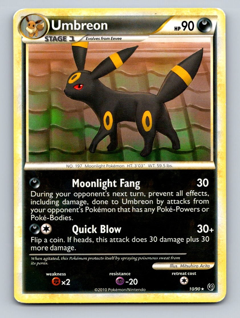 Pokemon TCG Umbreon - 10/90 Rare Deck Exclusives 010/090