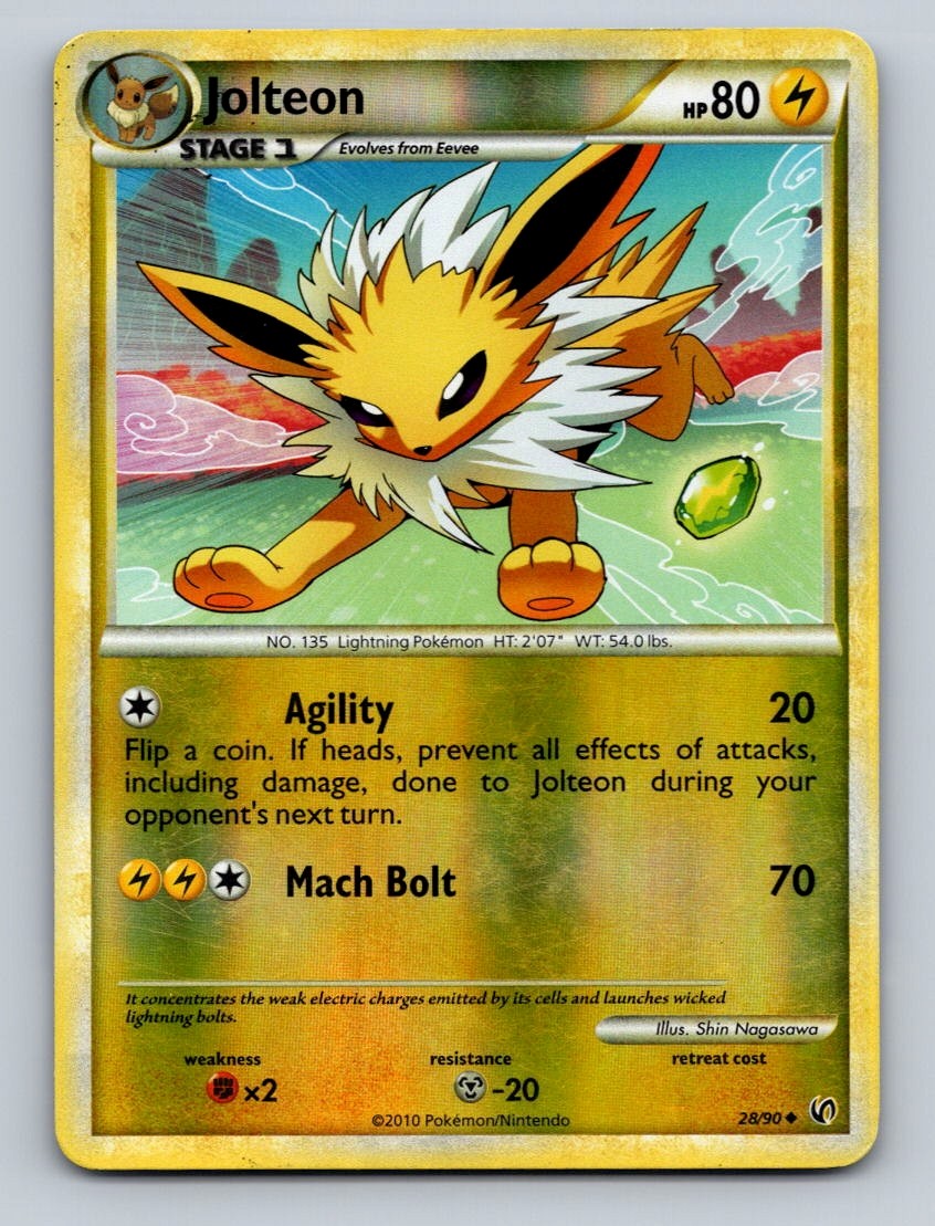 Pokemon TCG Jolteon Reverse Holo Uncommon Undaunted 28/90