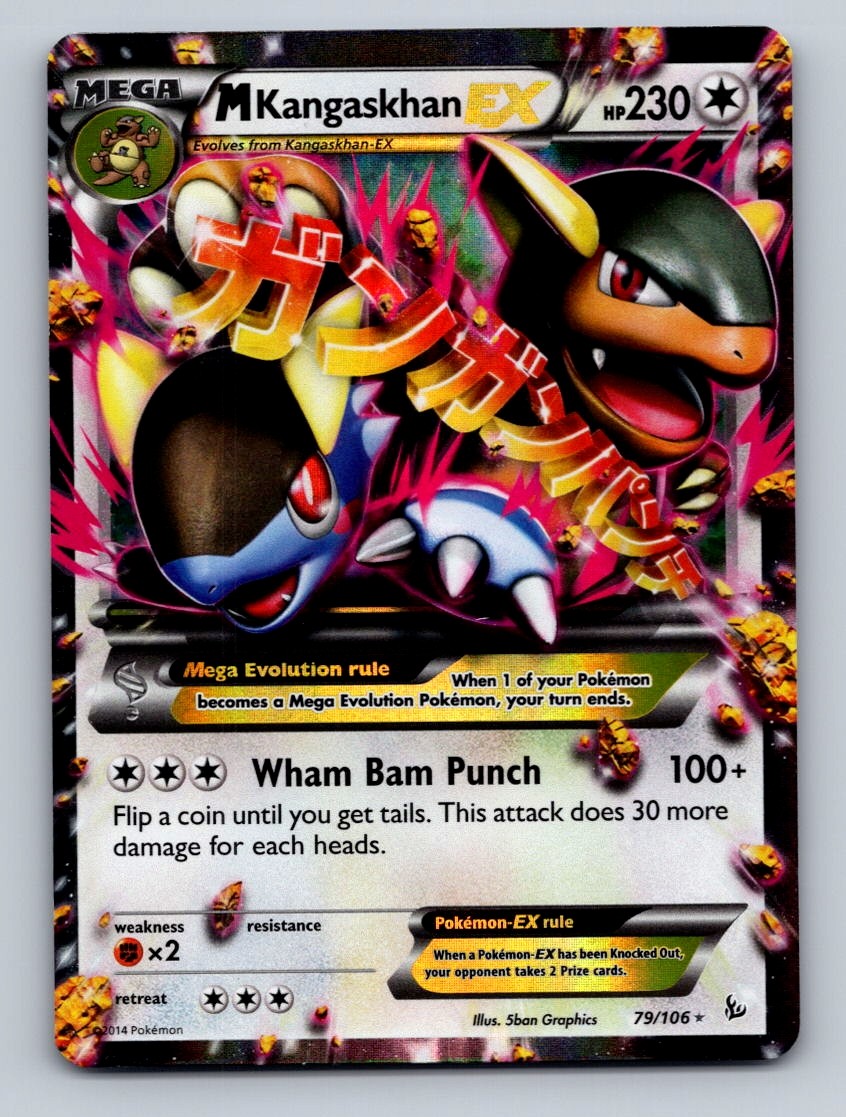 Pokemon TCG M Kangaskhan EX Holo Ultra Rare XY - Flashfire 79/106