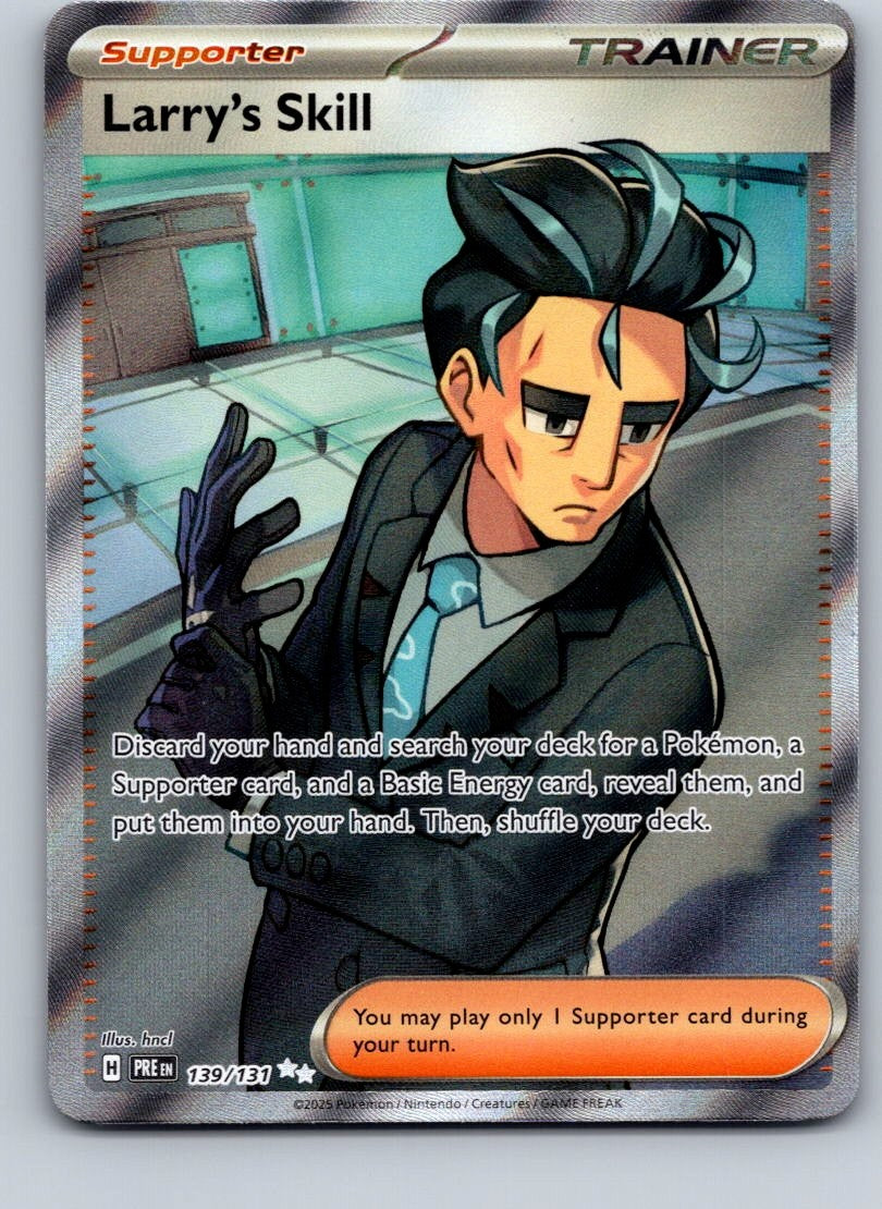 Larry's Skill Holo Ultra Rare SV: Prismatic Evolutions 139/131 NM