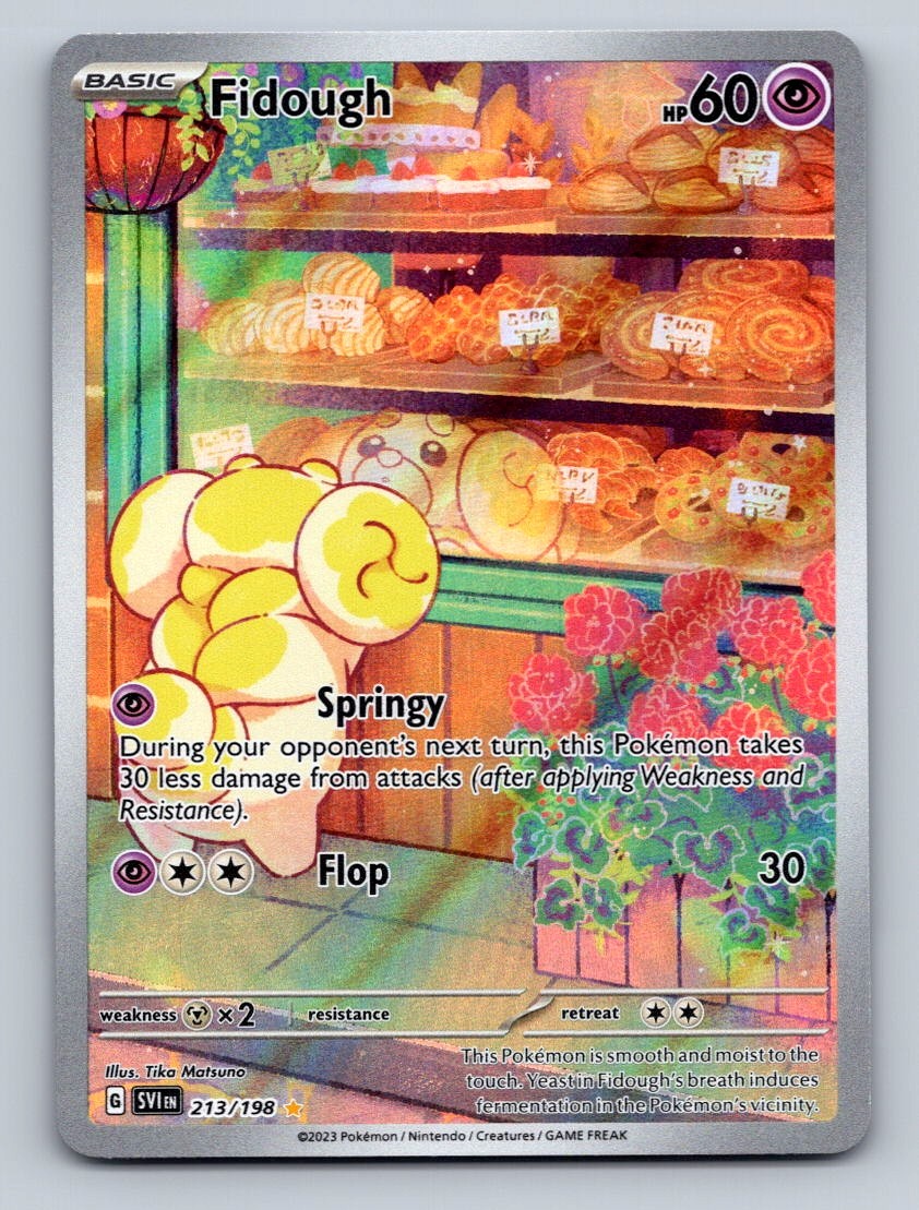 Pokemon TCG Fidough Holo Illustration Rare SV01: Scarlet & Violet Base Set 213/1