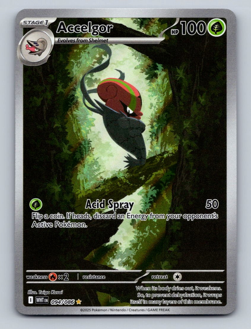 Pokemon TCG Accelgor Holo Illustration Rare SV: White Flare 094/086