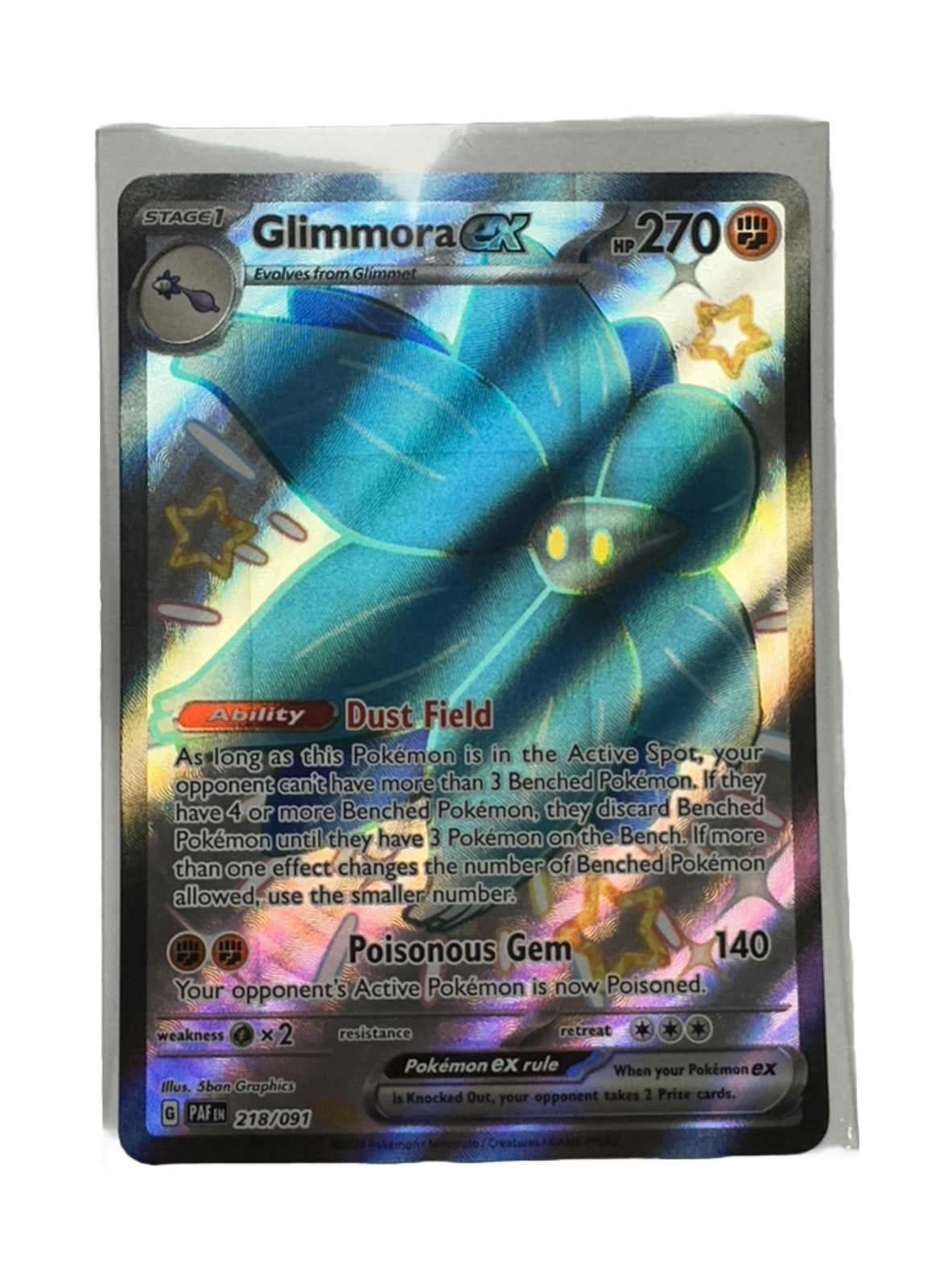 Glimmora ex 218/091 SV: Paldean Fates Holo