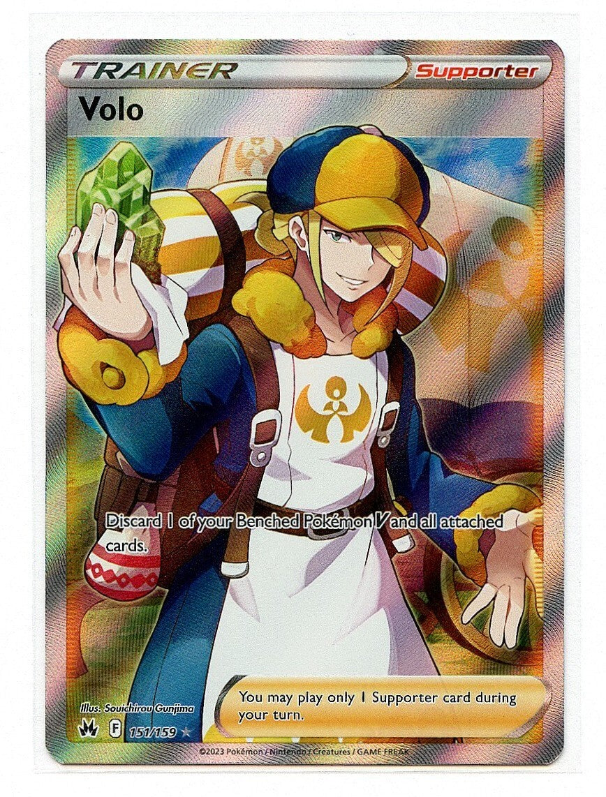 Pokemon Volo Full Art Trainer Ultra Rare Crown Zenith #151/159